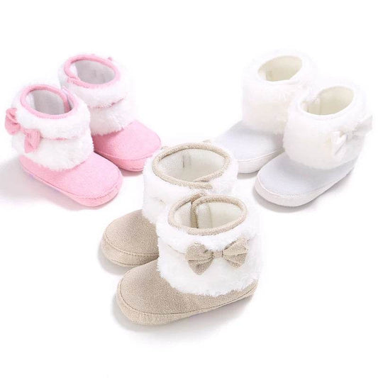 Cozy Newborn Ankle Boots and Slippers for Baby Girls and Boys – Soft, Anti-Slip Winter Footwear with Cotton Lining - ToylandEU