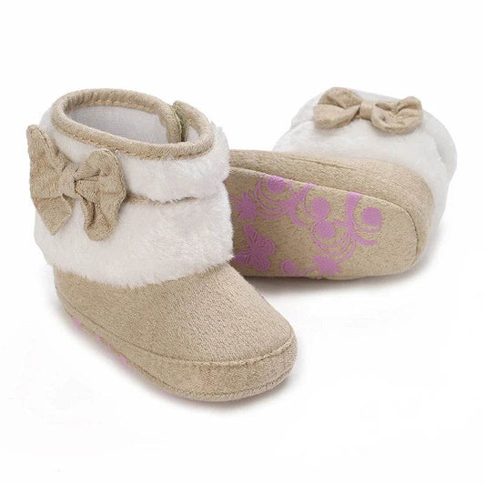 Cozy Newborn Ankle Boots and Slippers for Baby Girls and Boys – Soft, Anti-Slip Winter Footwear with Cotton Lining - ToylandEU