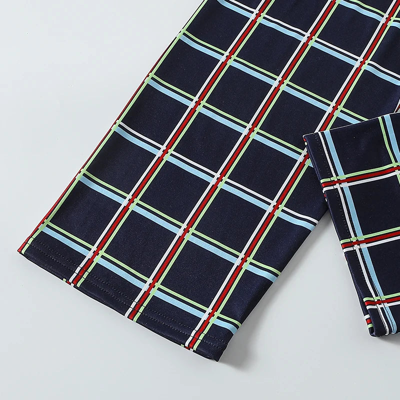 Cozy Pajama Set Plaid Winter Warmth Two Piece Home Wear For Teen Boys Plus Size All Day Comfort - ToylandEU