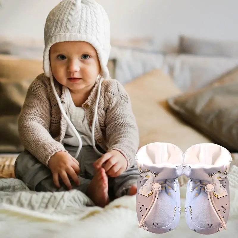 Cozy Plush Baby Winter Boots with Drawstring - Ideal for Travel, Outdoor Adventures, and Home Use - ToylandEU