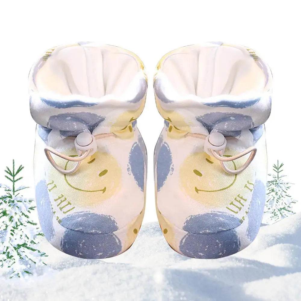 Cozy Plush Baby Winter Boots with Drawstring - Ideal for Travel, Outdoor Adventures, and Home Use - ToylandEU