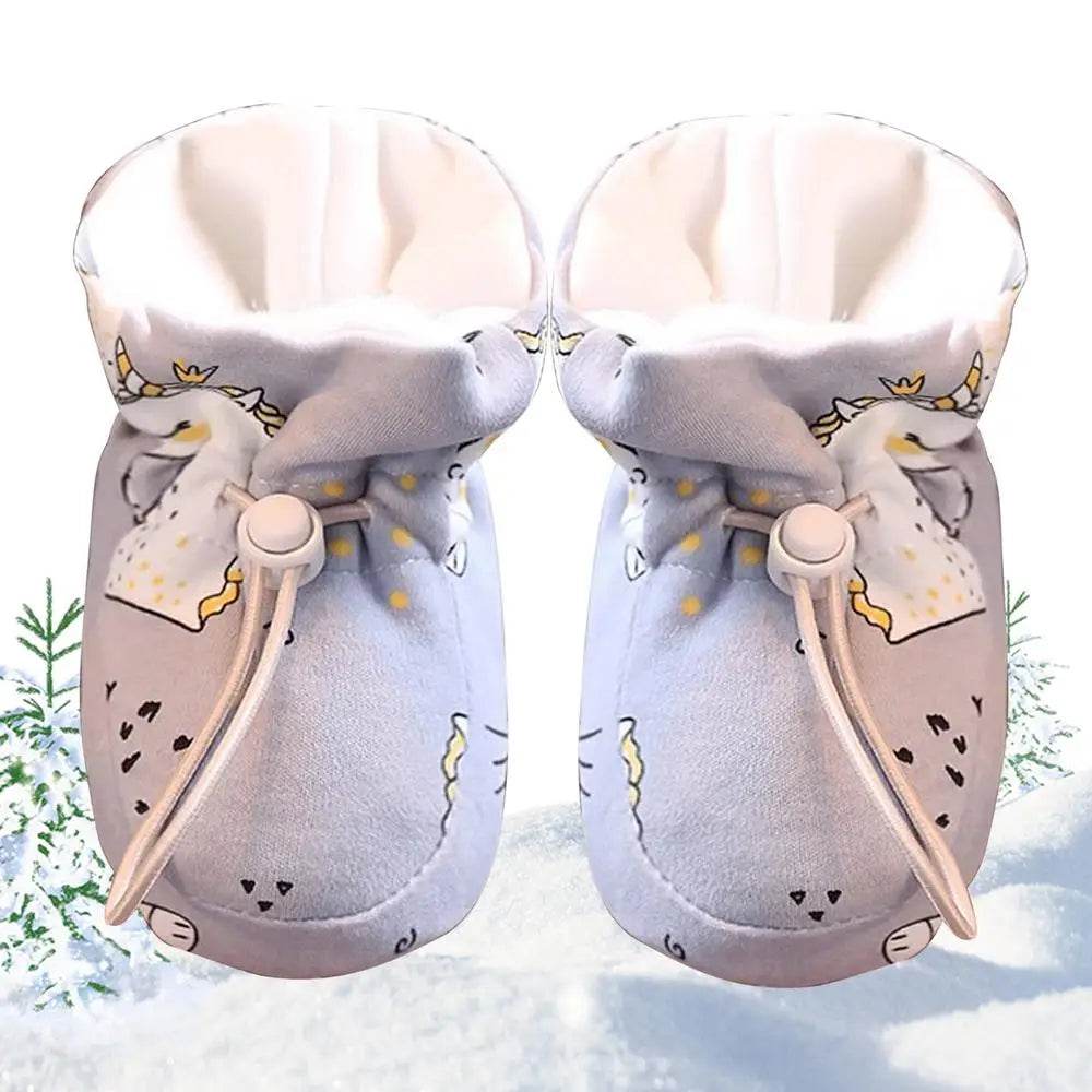 Cozy Plush Baby Winter Boots with Drawstring - Ideal for Travel, Outdoor Adventures, and Home Use - ToylandEU