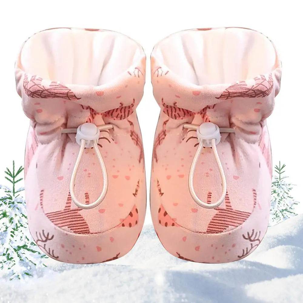 Cozy Plush Baby Winter Boots with Drawstring - Ideal for Travel, Outdoor Adventures, and Home Use - ToylandEU