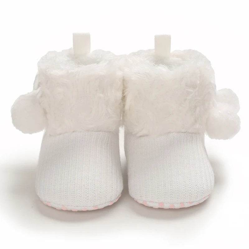 Cozy Plush Cotton Baby Booties for Autumn & Winter - Soft Soled, Non-Slip, 0-18 Months - ToylandEU