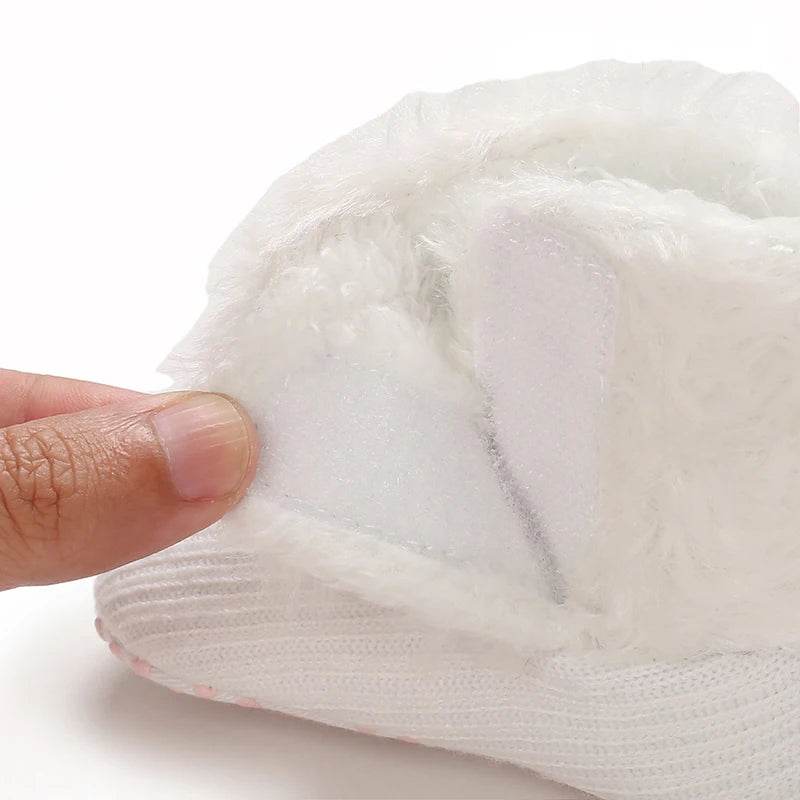 Cozy Plush Cotton Baby Booties for Autumn & Winter - Soft Soled, Non-Slip, 0-18 Months - ToylandEU