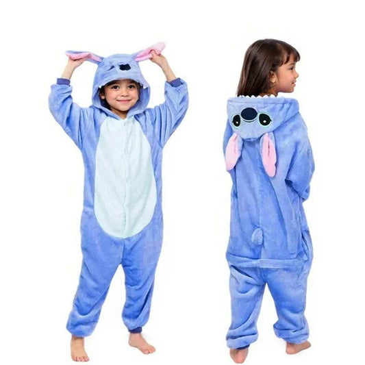 Cozy Plush Pajamas Stitch Character Print For Boys Girls - ToylandEU