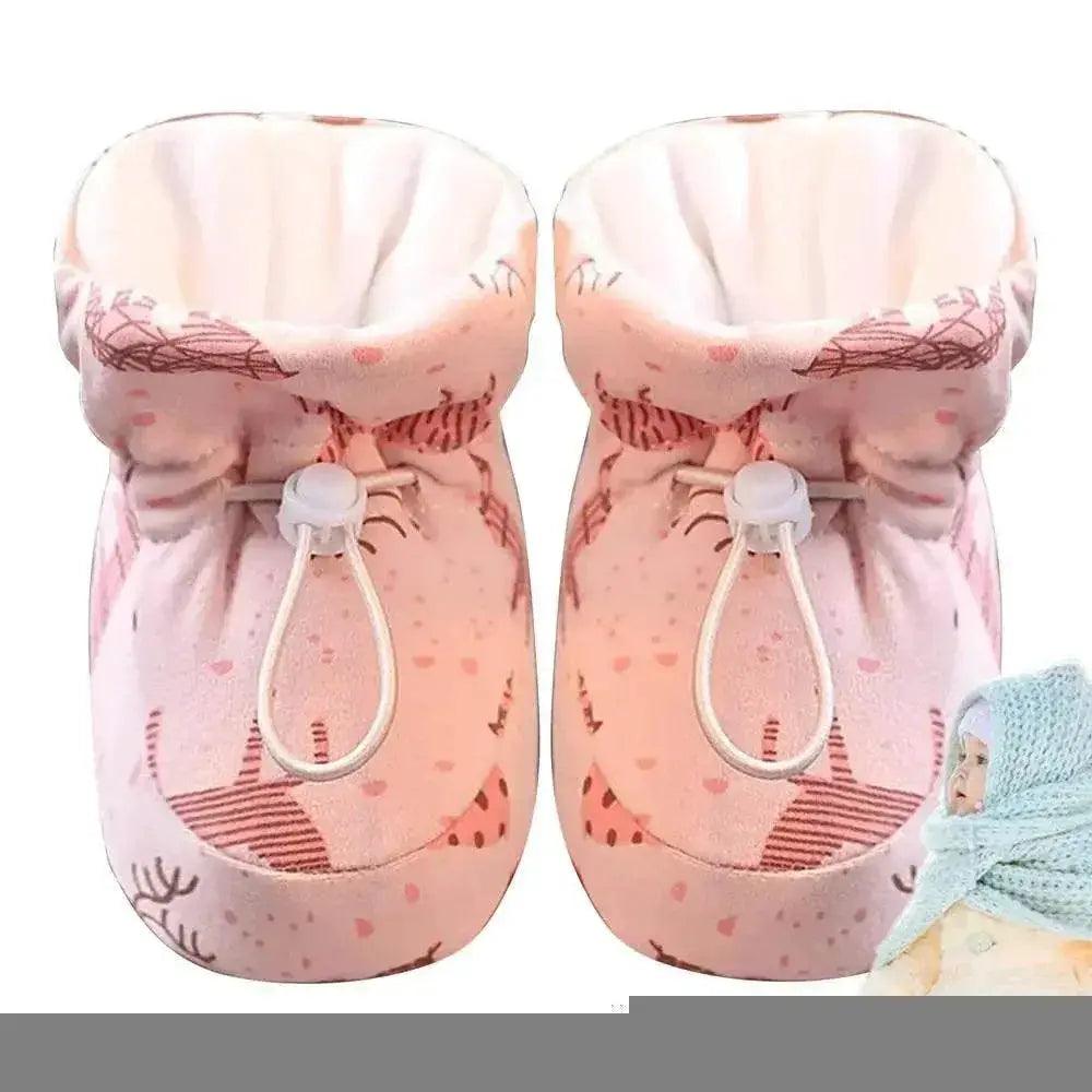  Cozy Plush Winter Baby Boots with Drawstring Design for Outdoor Adventures and Home Comfort -  ToylandEU™