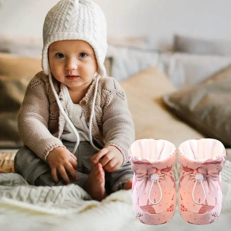 Cozy Plush Winter Baby Boots with Drawstring Design for Outdoor Adventures and Home Comfort - ToylandEU