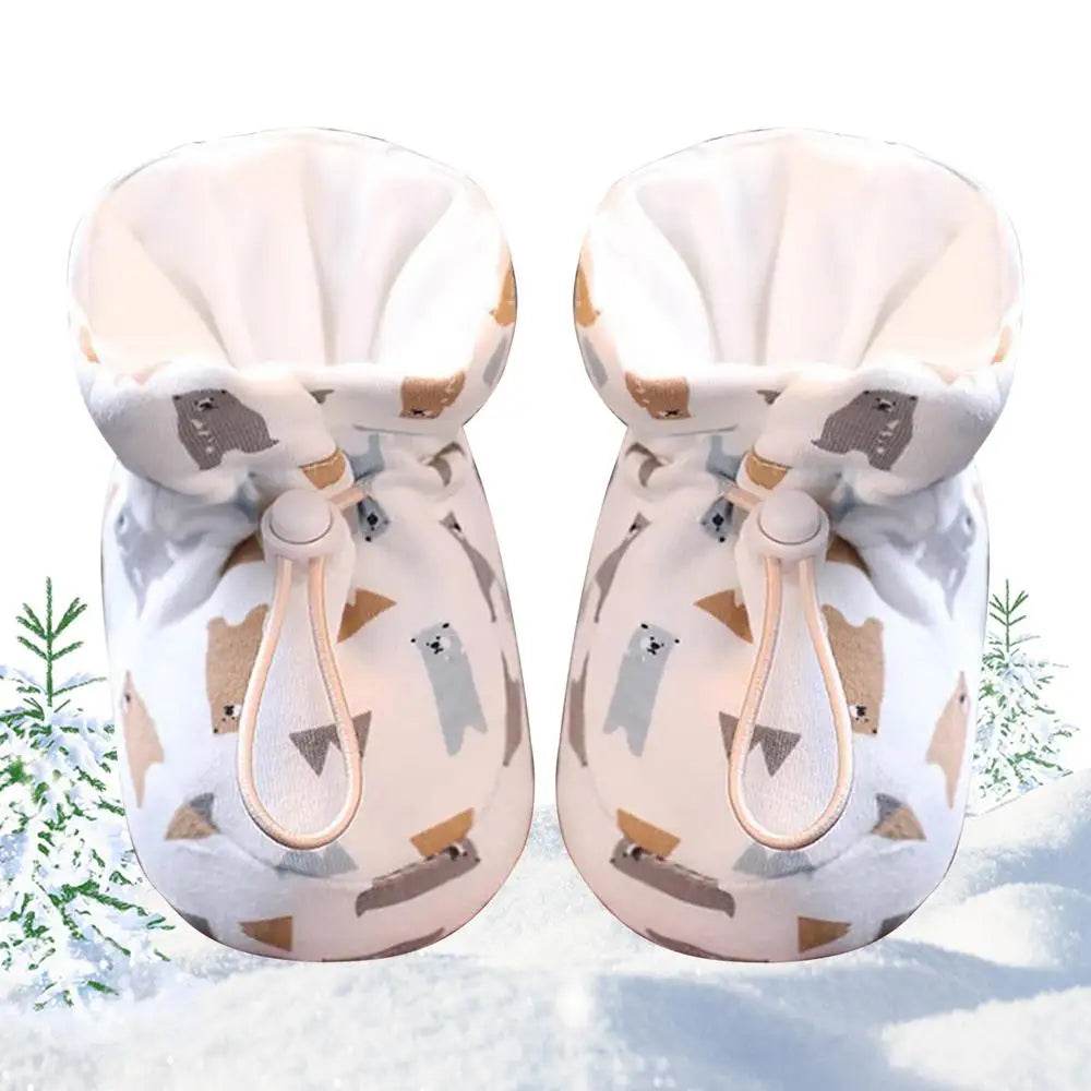Cozy Plush Winter Baby Boots with Drawstring Design for Outdoor Adventures and Home Comfort - ToylandEU