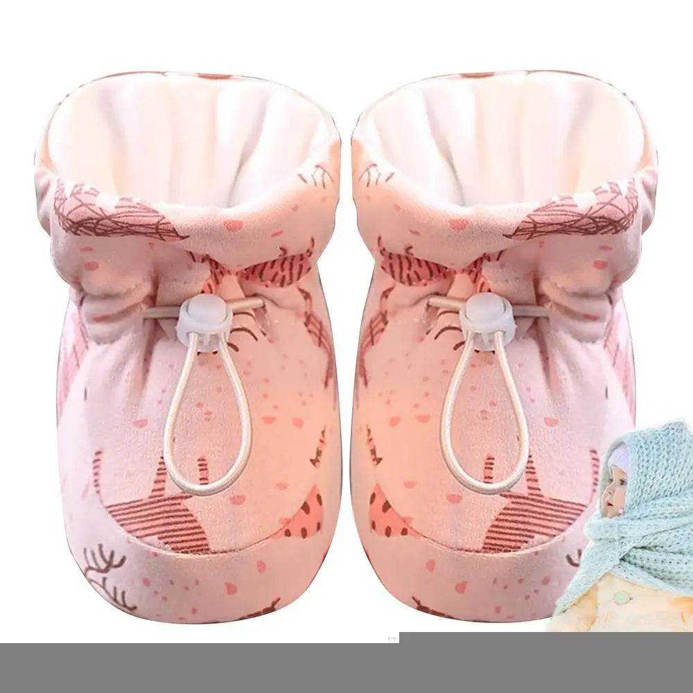 Cozy Plush Winter Baby Boots with Drawstring Design for Outdoor Adventures and Home Comfort - ToylandEU