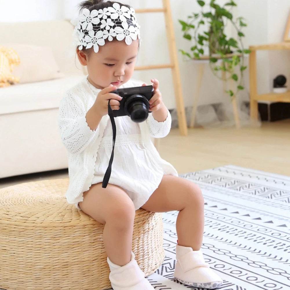 Cozy Plush Winter Booties for Newborns - Soft Sole Anti-slip Toddler Shoes for First Walkers - ToylandEU