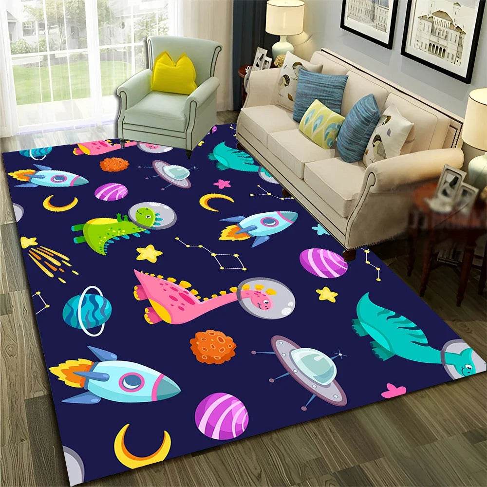 Cozy Rug 3D Dino Cartoon Non Slip For Kids Room Decor - ToylandEU