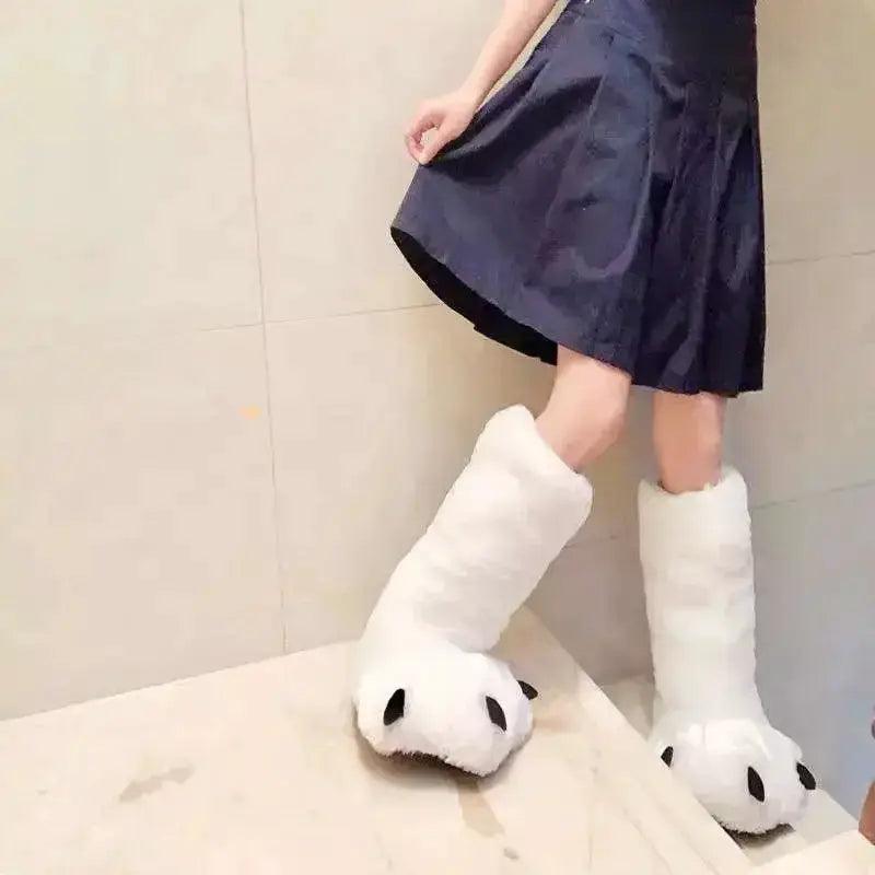  Cozy Slippers Bear Claw Design 2X Furry Warm Toyland EU -  ToylandEU™