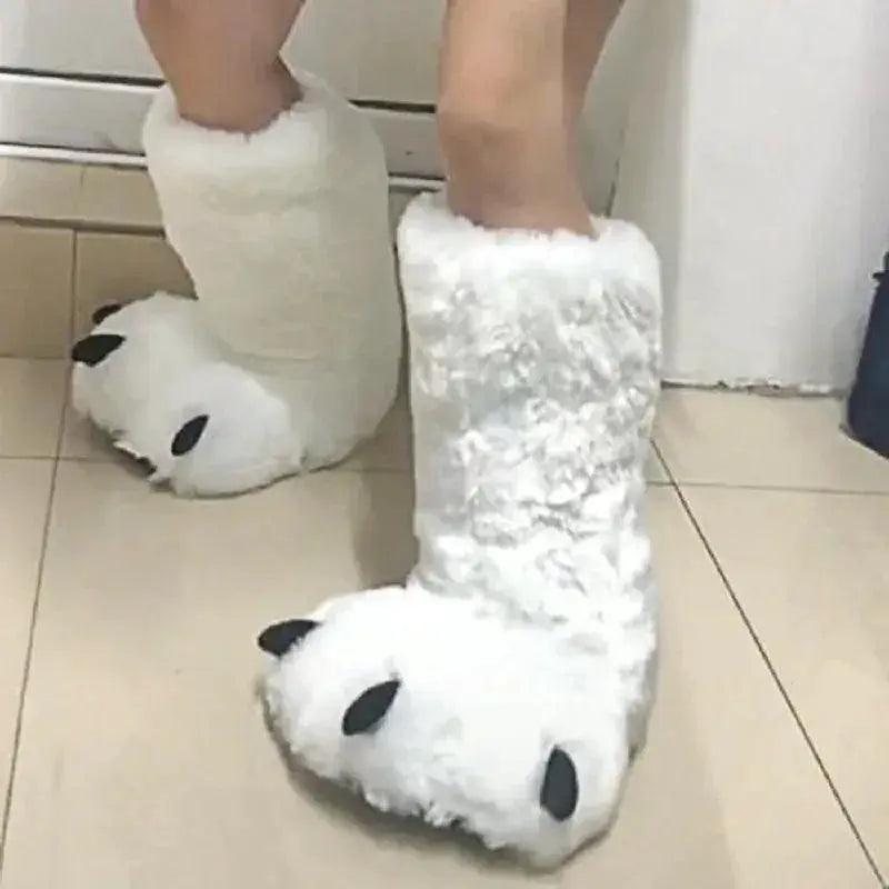  Cozy Slippers Bear Claw Design 2X Furry Warm Toyland EU -  ToylandEU™