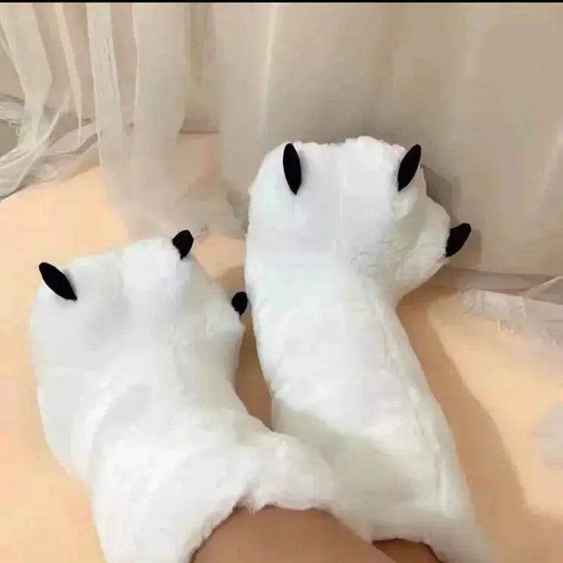  Cozy Slippers Bear Claw Design 2X Furry Warm Toyland EU -  ToylandEU™