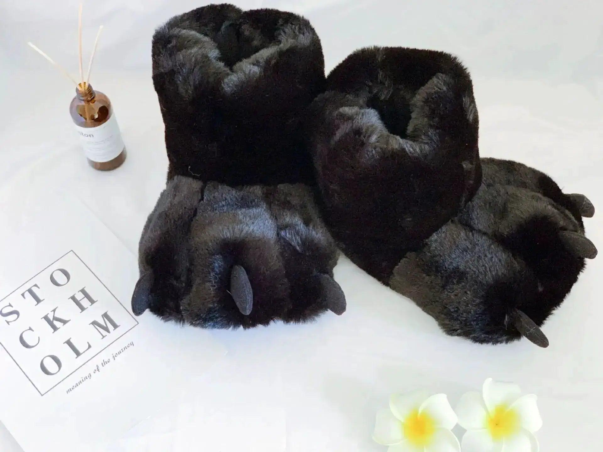  Cozy Slippers Bear Claw Design 2X Furry Warm Toyland EU -  ToylandEU™