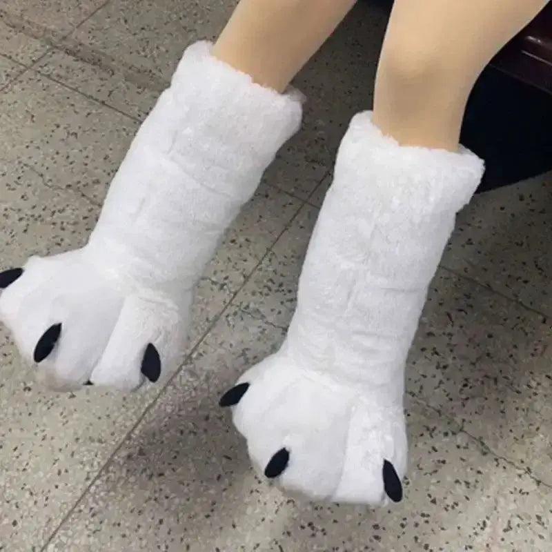  Cozy Slippers Bear Claw Design 2X Furry Warm Toyland EU -  ToylandEU™
