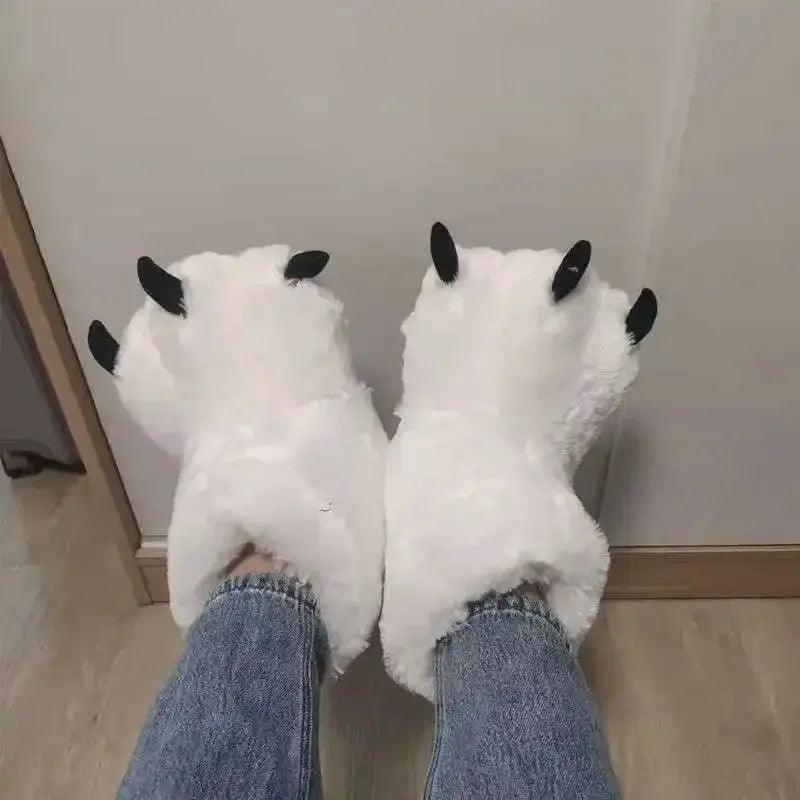  Cozy Slippers Bear Claw Design 2X Furry Warm Toyland EU -  ToylandEU™