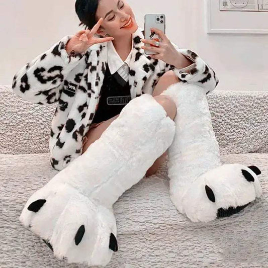 Cozy Slippers Bear Claw Design 2X Furry Warm Toyland EU -  ToylandEU™