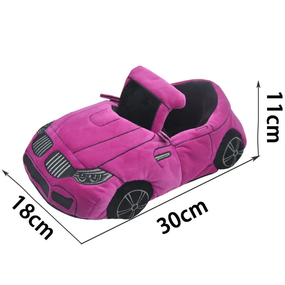 Cozy Slippers Car Shaped Plush Unisex For Women And Men - ToylandEU