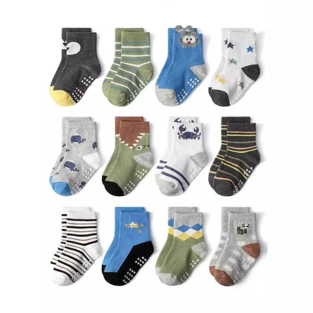  Cozy Soft Cotton Socks Non Slip Cartoon Toyland EU -  ToylandEU™