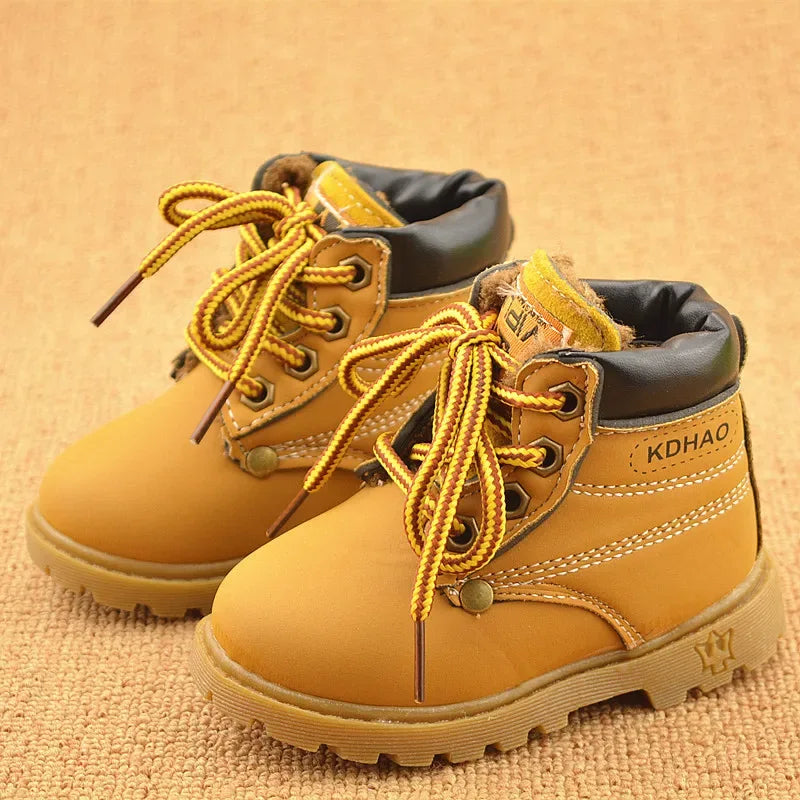 Cozy Toddler Unisex Boots Lace Up Plush Lining For Toddlers - ToylandEU