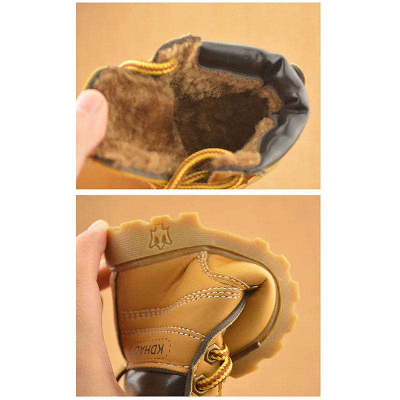 Cozy Toddler Unisex Boots Lace Up Plush Lining For Toddlers - ToylandEU