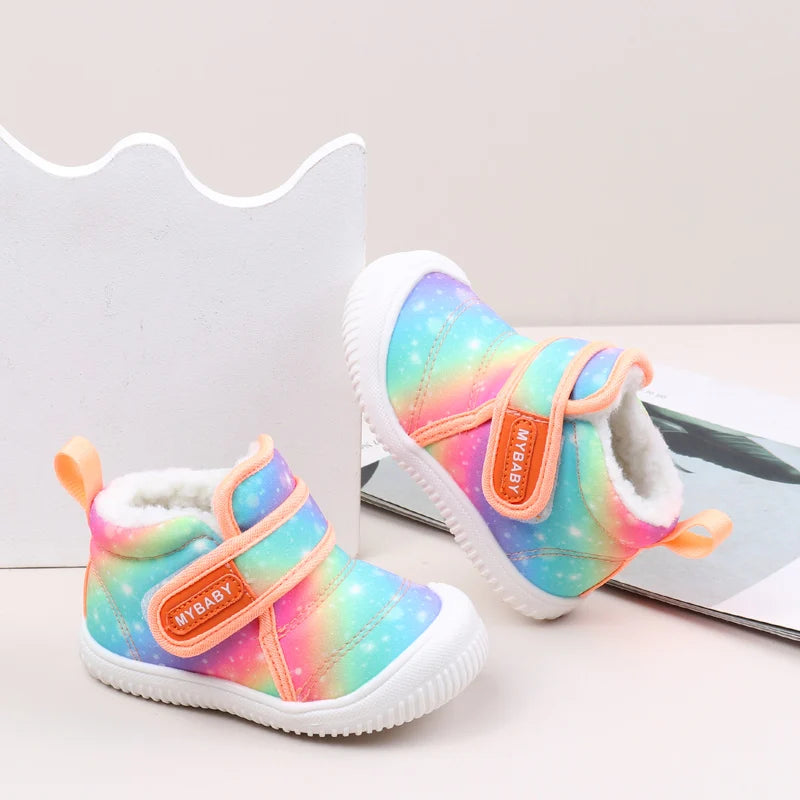 Cozy Toddler Winter Boots Multicolor Anti Slip Soft Sole Unisex For 1 To 3 Year Olds - ToylandEU