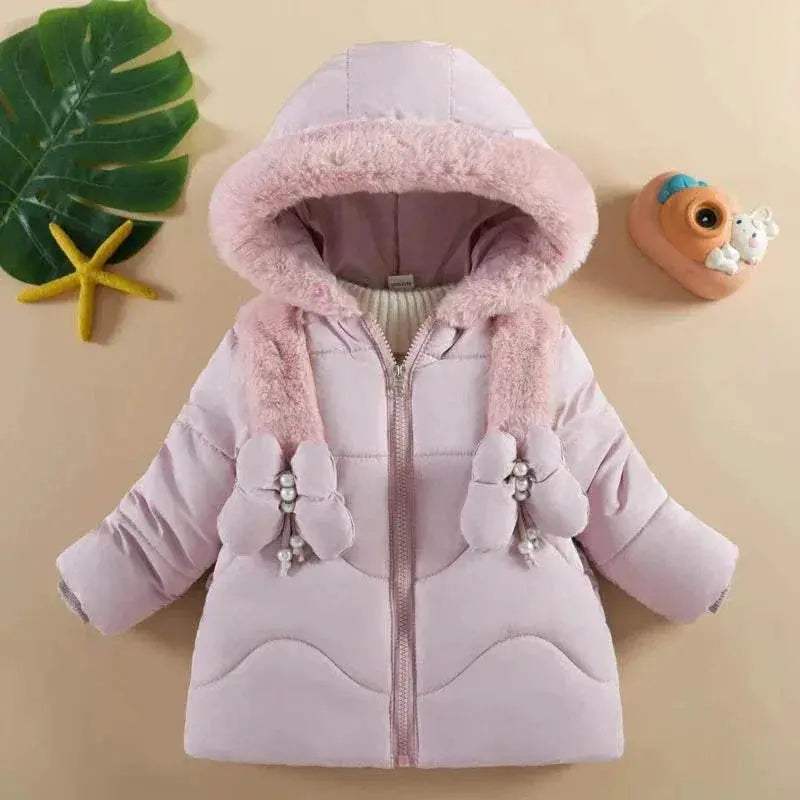  Cozy Warm Baby Girl Jacket Hooded Toyland EU -  ToylandEU™