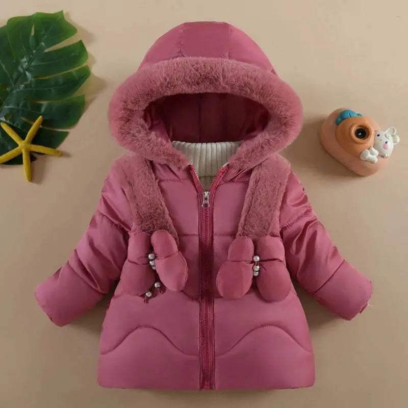  Cozy Warm Baby Girl Jacket Hooded Toyland EU -  ToylandEU™