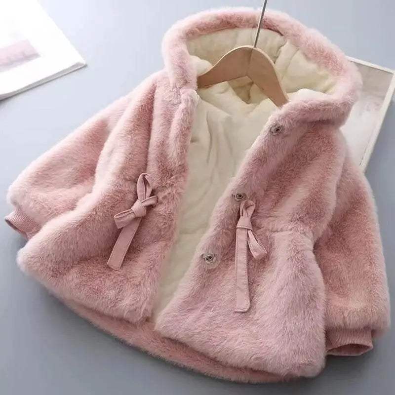 Cozy Winter Coat Mink Fur Girls 7 12 Jacket Toyland EU -  ToylandEU™