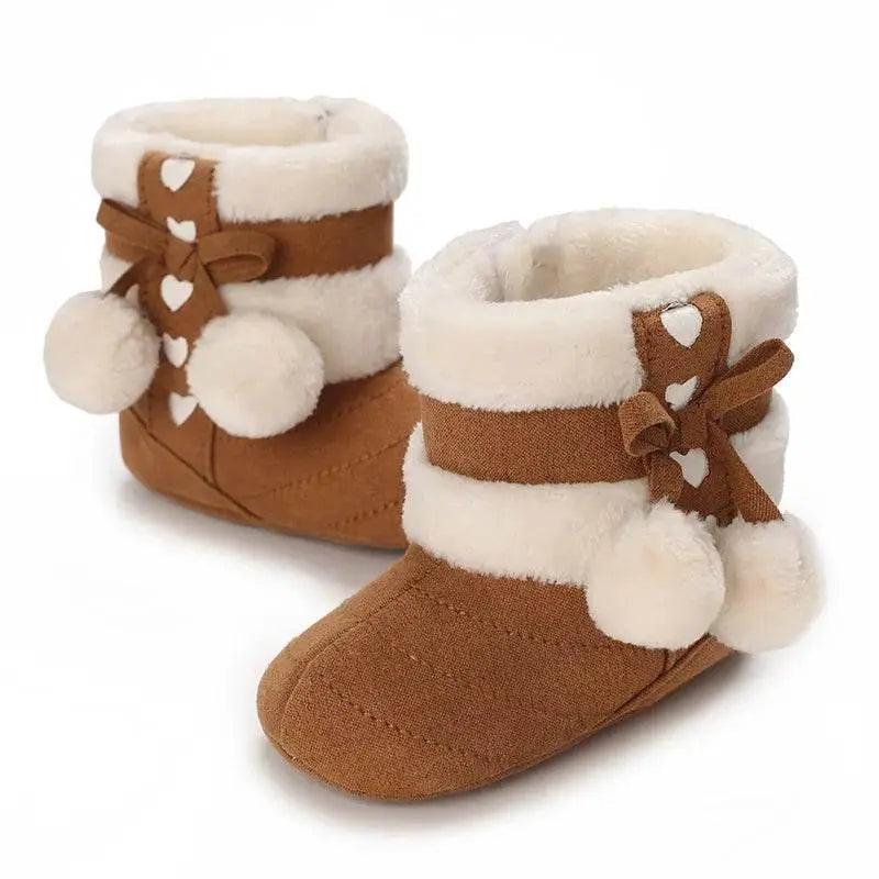  Cozy Winter Crib Boots for Infants - Soft Soled Snow Shoes for Boys and Girls -  ToylandEU™