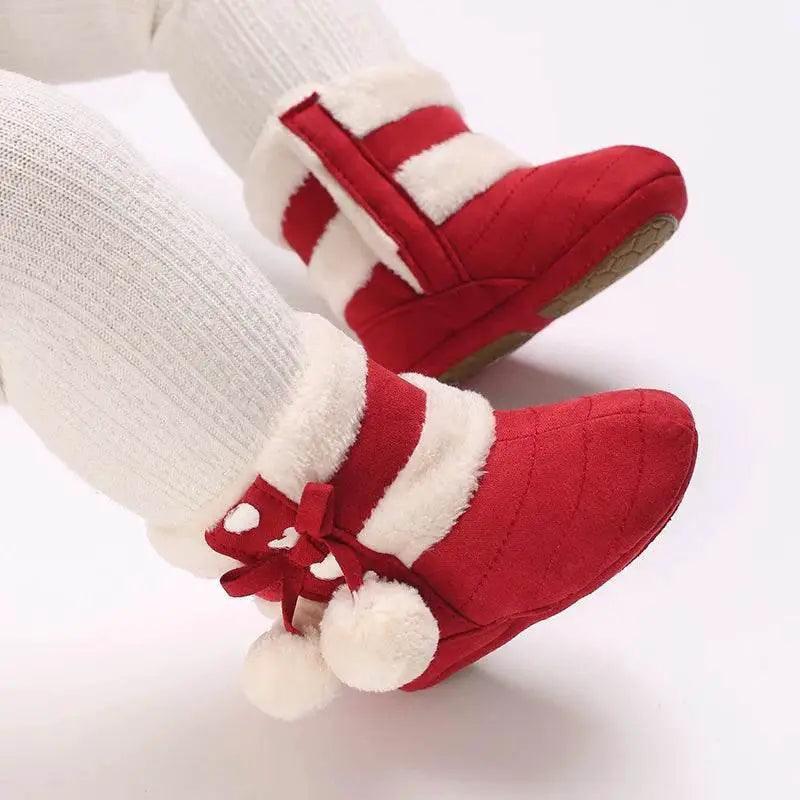 Cozy Winter Crib Boots for Infants - Soft Soled Snow Shoes for Boys and Girls -  ToylandEU™