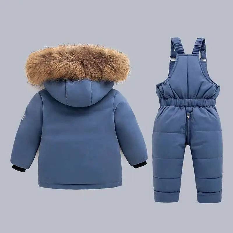 Cozy Winter Down Jacket Set Two Piece Hooded For Kids - ToylandEU