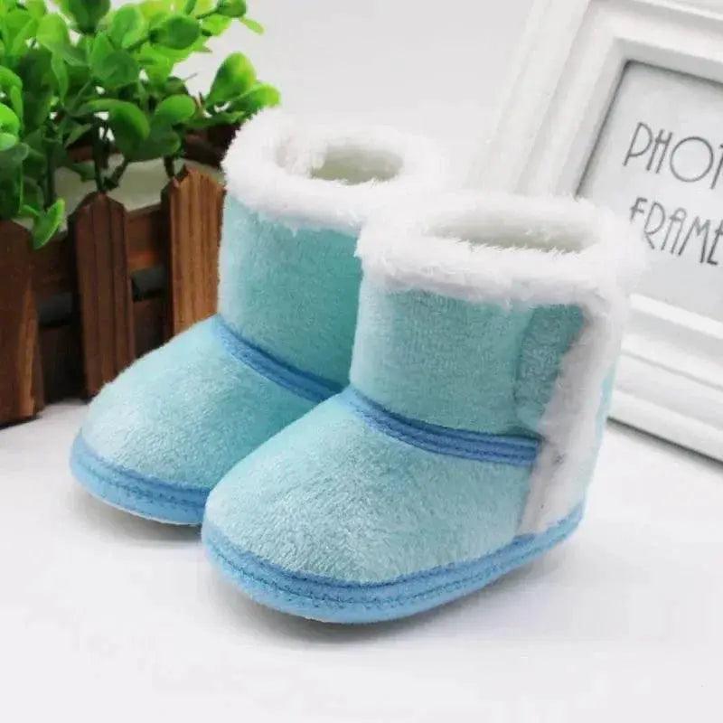  Cozy Winter First Walkers Booties for Infants - Soft Sole Snow Boots for 0-18 Months, Unisex Baby Shoes with Fur Lining -  ToylandEU™