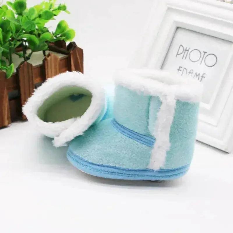  Cozy Winter First Walkers Booties for Infants - Soft Sole Snow Boots for 0-18 Months, Unisex Baby Shoes with Fur Lining -  ToylandEU™