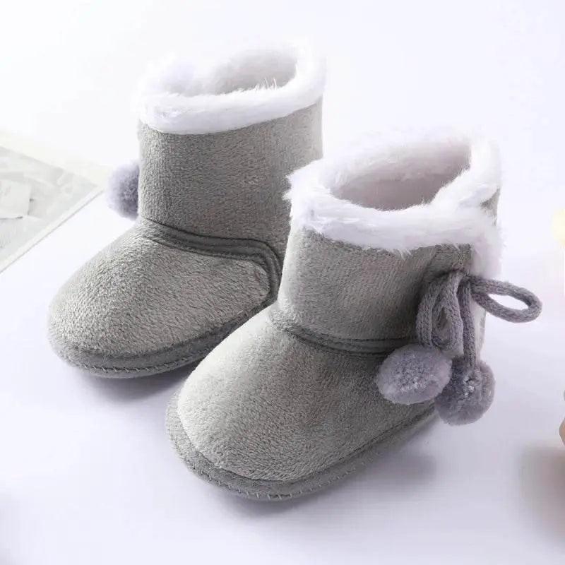  Cozy Winter First Walkers Booties for Infants - Soft Sole Snow Boots for 0-18 Months, Unisex Baby Shoes with Fur Lining -  ToylandEU™