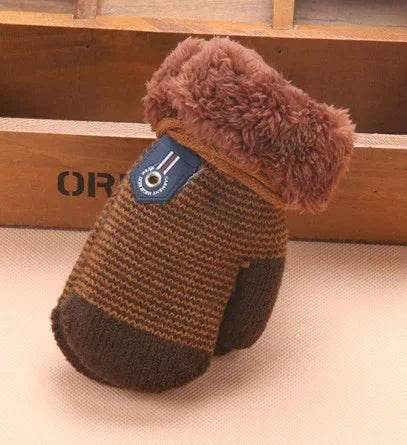 Cozy Winter Knitted Gloves With Rope Detail For Kids - ToylandEU
