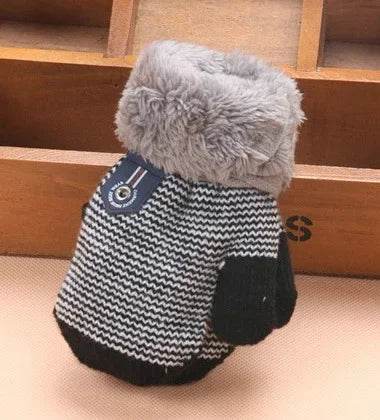 Cozy Winter Knitted Gloves With Rope Detail For Kids - ToylandEU