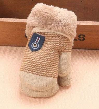 Cozy Winter Knitted Gloves With Rope Detail For Kids - ToylandEU