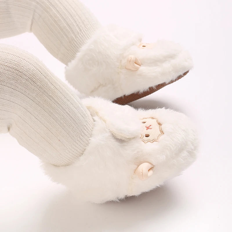 Cozy Winter Padded Cotton Baby Shoes With Cartoon Teddy Bear For 0 To 12 Months Unisex - ToylandEU