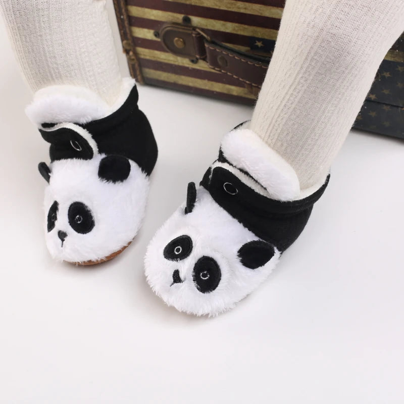 Cozy Winter Padded Cotton Baby Shoes With Cartoon Teddy Bear For 0 To 12 Months Unisex - ToylandEU