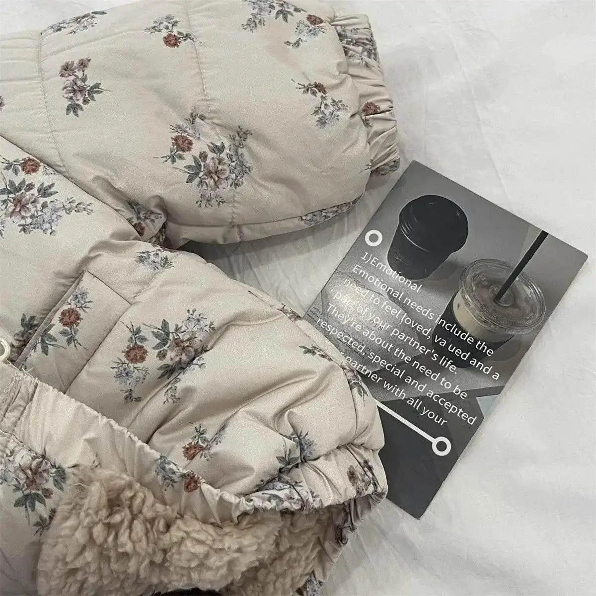  Cozy Winter Parka Jacket 4Y Floral Print Toyland EU -  ToylandEU™