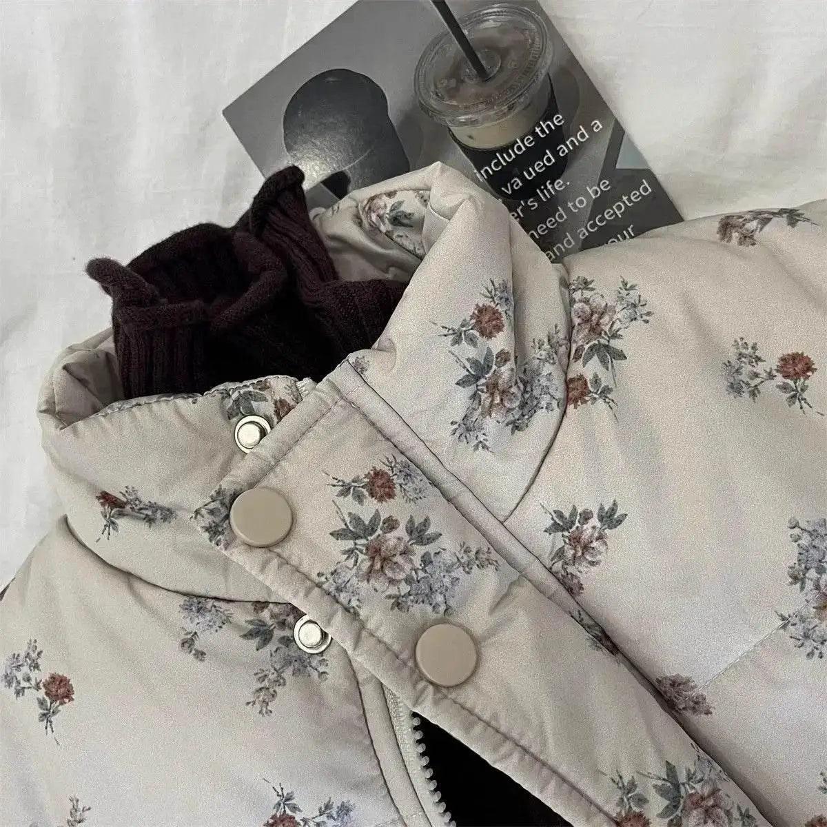 Cozy Winter Parka Jacket 4Y Floral Print Toyland EU -  ToylandEU™