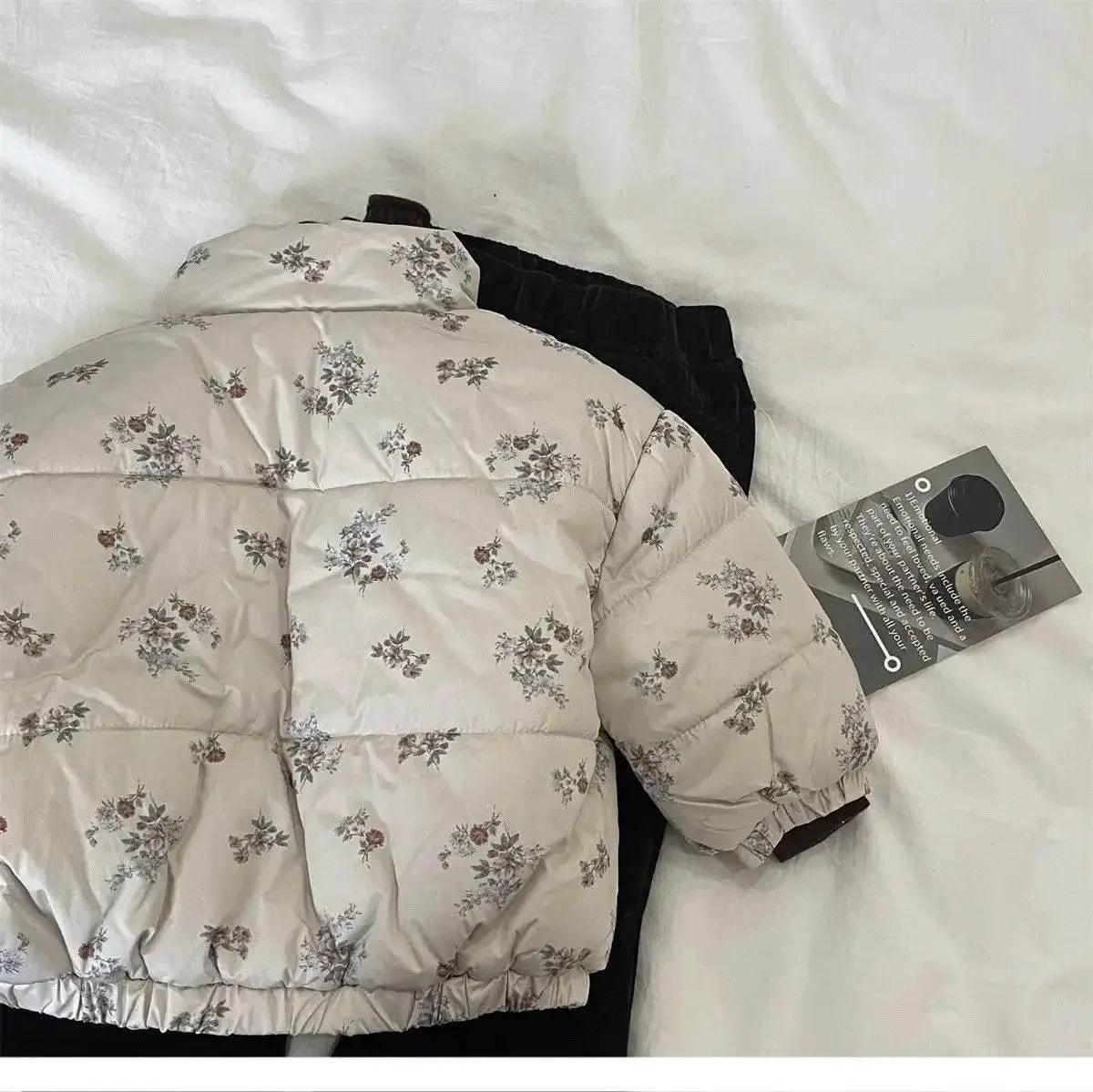  Cozy Winter Parka Jacket 4Y Floral Print Toyland EU -  ToylandEU™