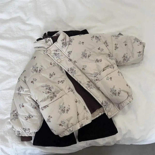  Cozy Winter Parka Jacket 4Y Floral Print Toyland EU -  ToylandEU™