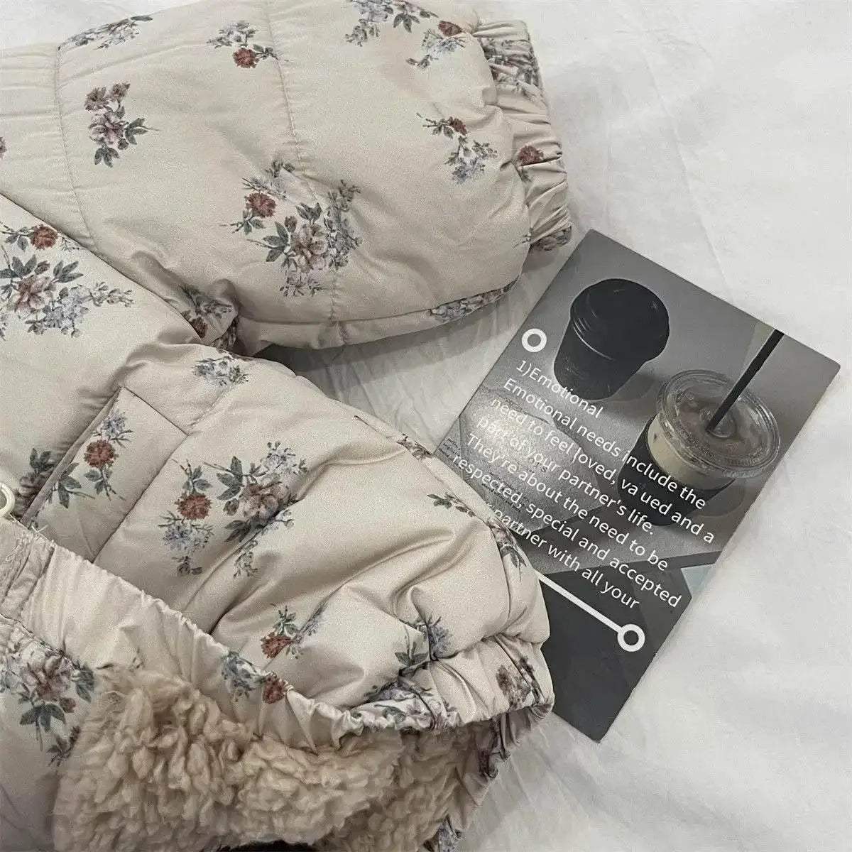  Cozy Winter Parka Jacket 4Y Floral Print Toyland EU -  ToylandEU™