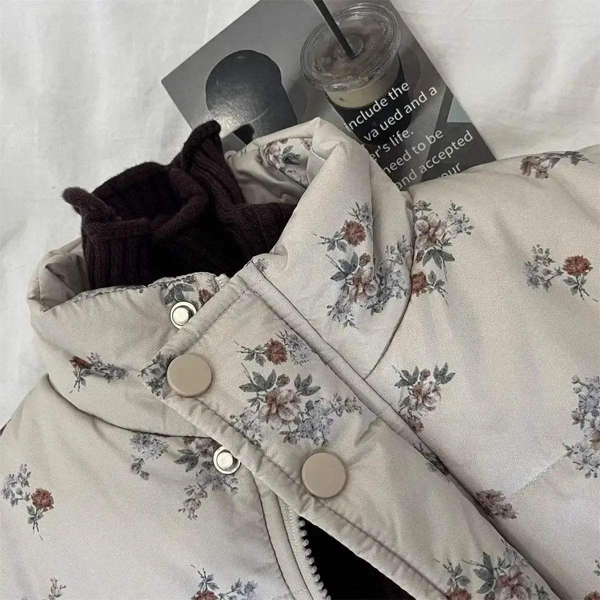  Cozy Winter Parka Jacket 4Y Floral Print Toyland EU -  ToylandEU™