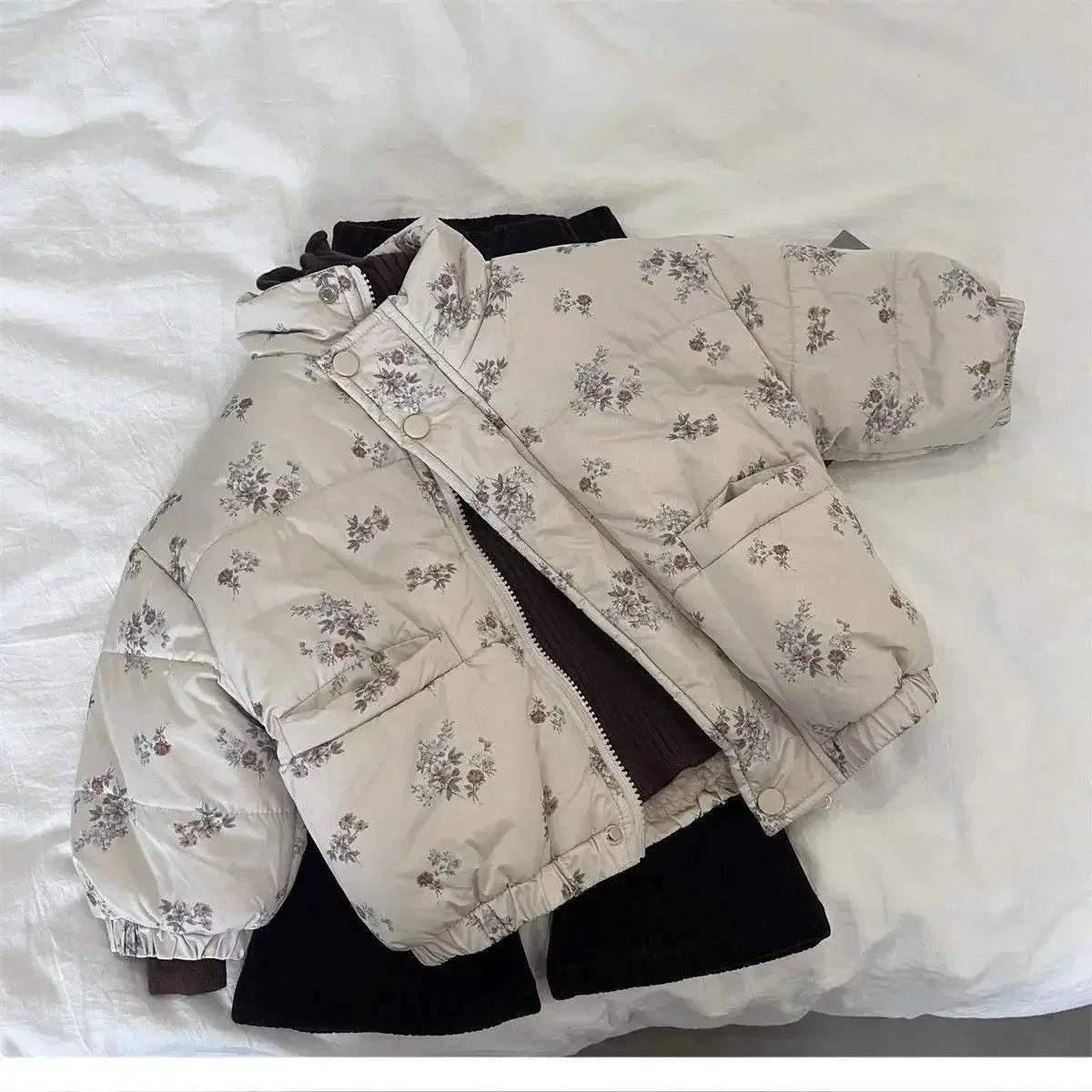  Cozy Winter Parka Jacket 4Y Floral Print Toyland EU -  ToylandEU™