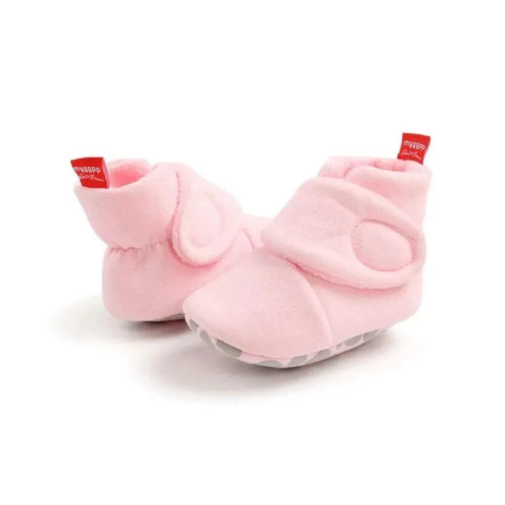  Cozy Winter Plush Booties for Newborns - Soft Sole Anti-Slip Toddler Snow Shoes for Infant Girls and Boys -  ToylandEU™